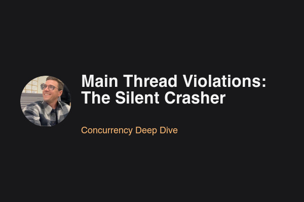 Blog post: Main Thread Violations: The Silent Crasher