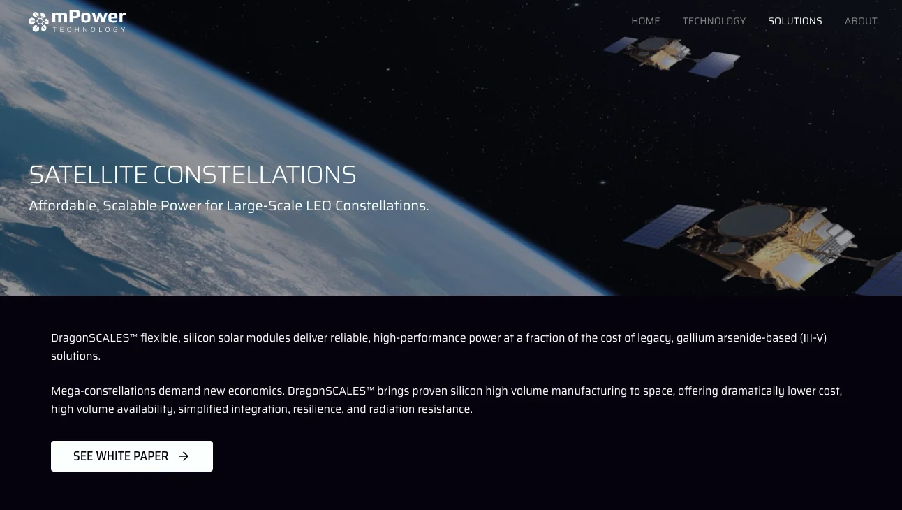 mPower Tech Website Preview 5