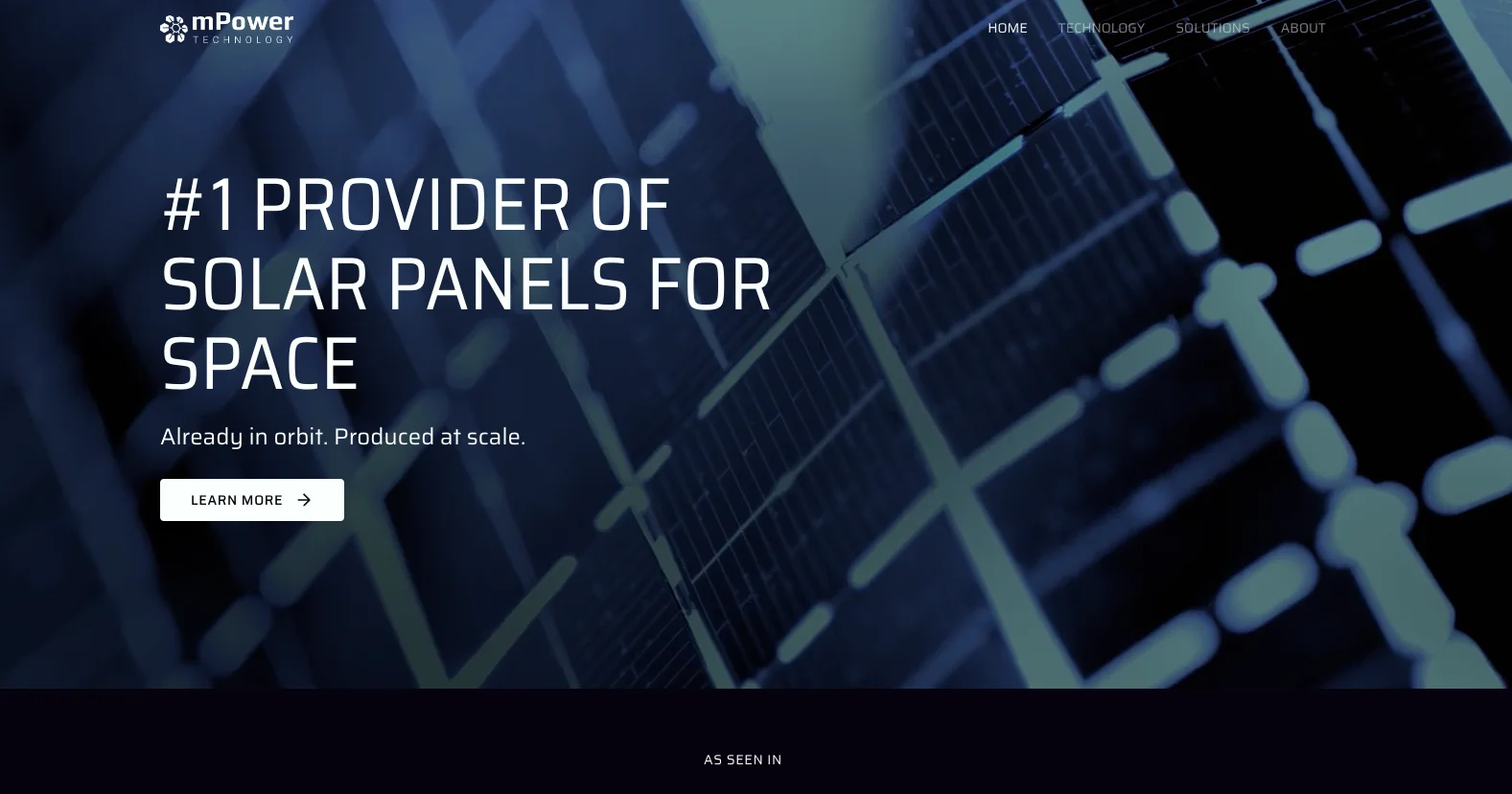 mPower Tech Website Preview 1